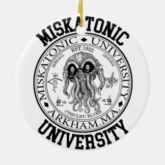 Miskatonic University CTHULHU HP LOVECRAFT Ceramic Ornament