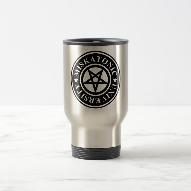 MISKATONIC UNIVERSITY TRAVEL MUG (Center)