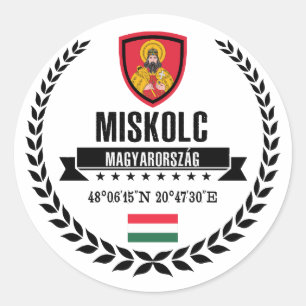 Miskolc Classic Round Sticker