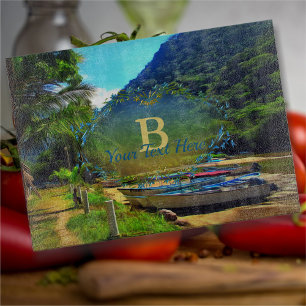Mismaloya Boats on The River 0350  Cutting Board