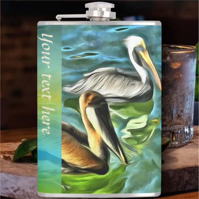 Mismaloya Pelicans 0329 Hip Flask (Creator Uploaded)