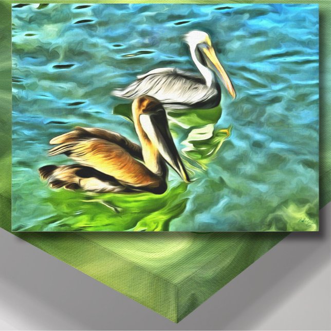 Mismaloya Pelicans 0329 Original Art Canvas Print (Creator Uploaded)