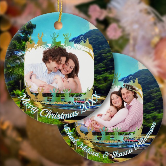 Mismaloya River Christmas 0350 Ceramic Ornament (Creator Uploaded)