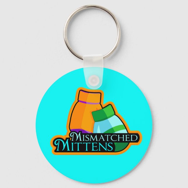 Mismatched Mittens Keychain (Front)