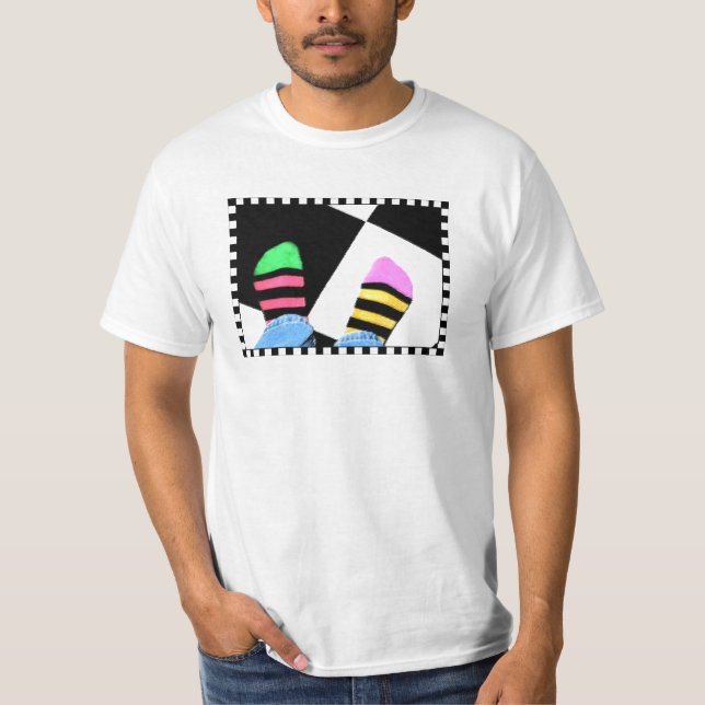 Mismatched Socks T-Shirt (Front)
