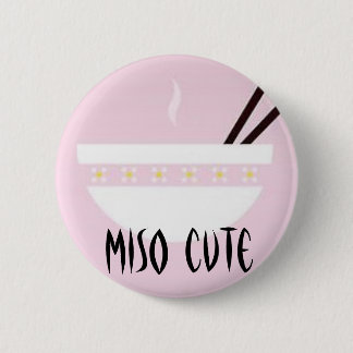 Miso Cute 2 Inch Round Button
