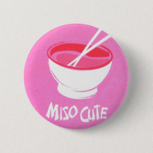 Miso Cute 2 Inch Round Button