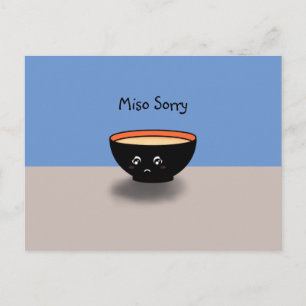 "Miso Sorry" Apology Card (Blue/Beige)