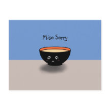 "Miso Sorry" Apology Card (Blue/Beige)