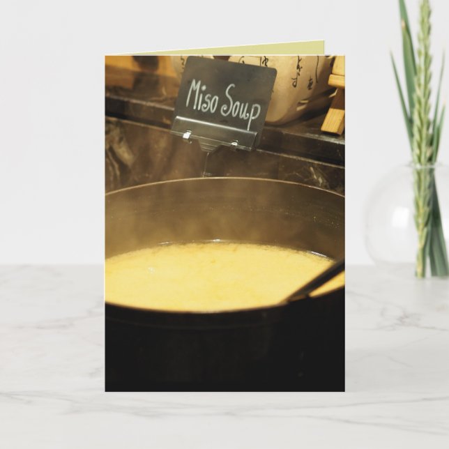 MISO SOUP GET WELL GREETING CARD (Front)