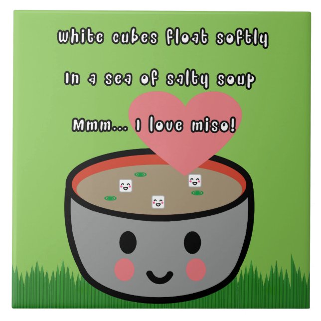 Miso Soup Haiku Tile (Front)