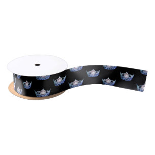 Miss America Blue Crown Satin Ribbon