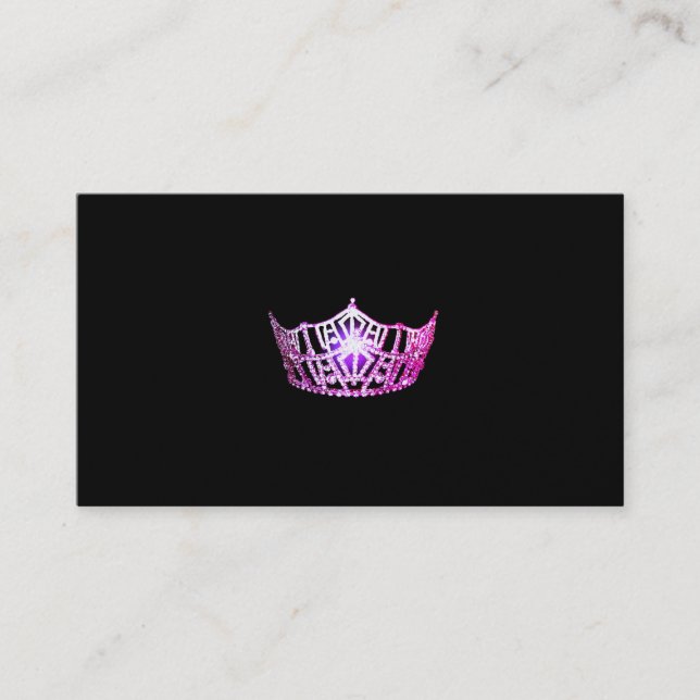 Miss America Cartes de visite de la Couronne rose (Devant)