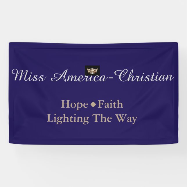 Miss America-Christian type Custom Banner (Horizontal)