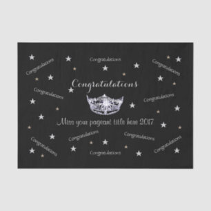 Miss America Congratulations Tissue Paper