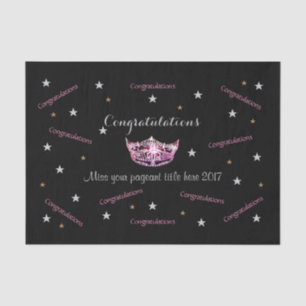 Miss America Congratulations Tissue Paper