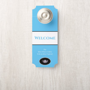 Miss America Crown Door Hanger Welcome Custom Name