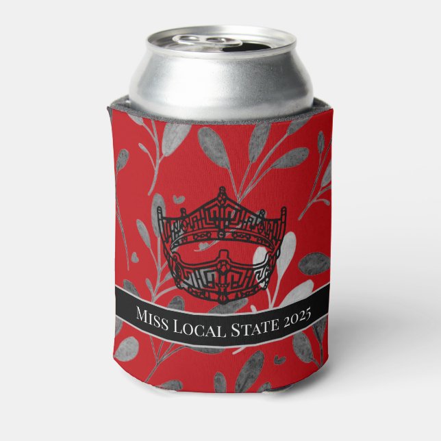 Miss America Crown Personalized Can Cooler (Can Back)