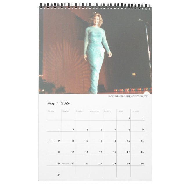 Miss America Crown Votre Calendrier Personnalisé (Mai 2026)