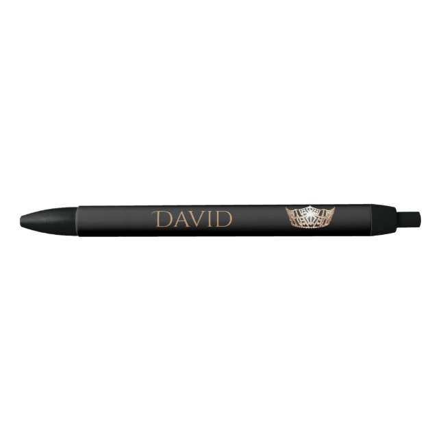 Miss America Gold Crown Custom Ink Pen (Front)