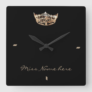 Miss America Gold Crown Horloge