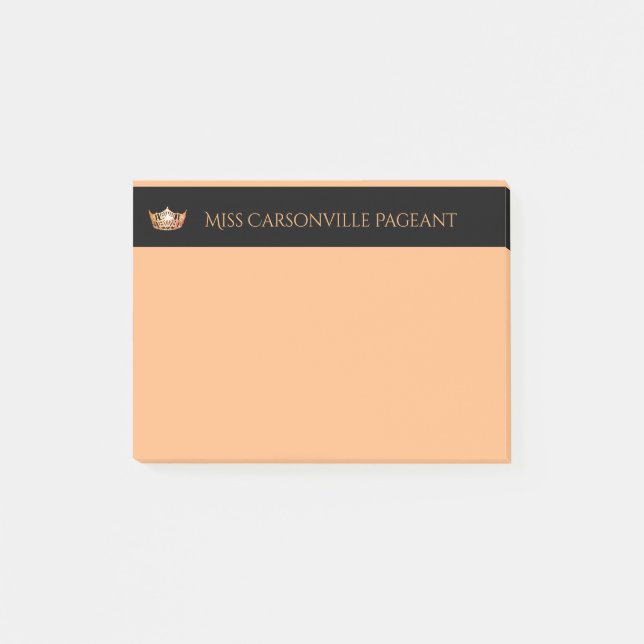 Miss America Orange Crown & Name Post-it-Notes Post-it Notes (Front)