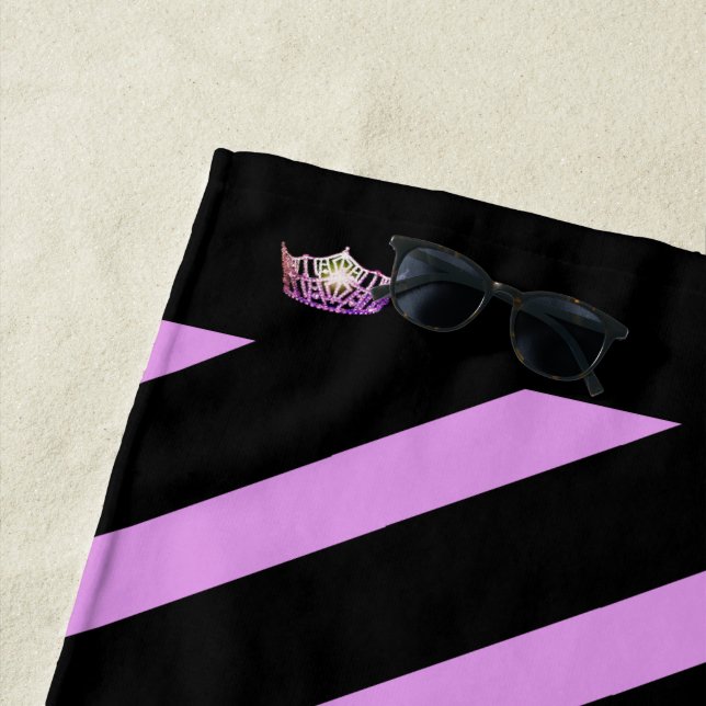 Miss America Orchid Serviette de plage de Crown (En situation)
