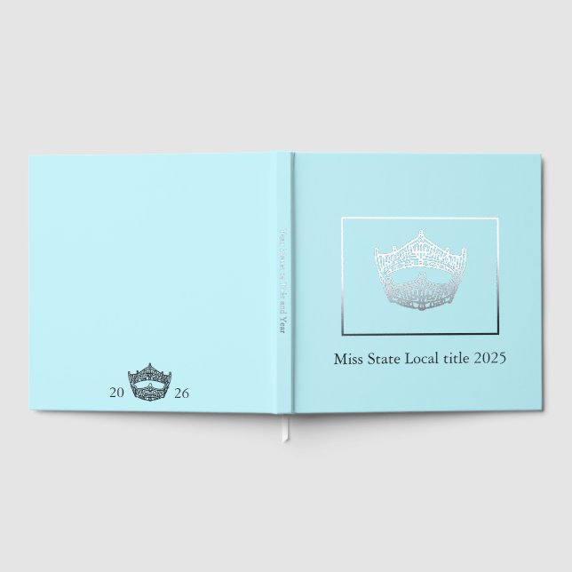 Miss America Pageant Crown Foil Scrapbook Guest Book (Full)