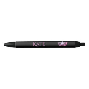 Miss America Pink Crown Custom Ink Pen