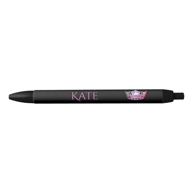 Miss America Pink Crown Custom Ink Pen (Front)