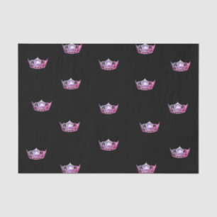 Miss America Pink Crown Tissue Paper