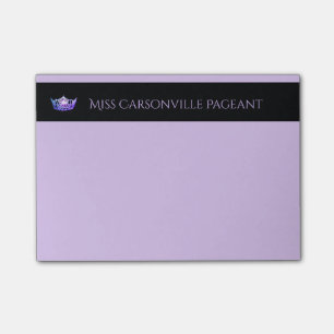 Miss America Purple Crown & Name Post-it-Notes Post-it Notes