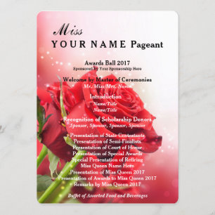 Miss America Red Rose Pageant Awards Ball Program