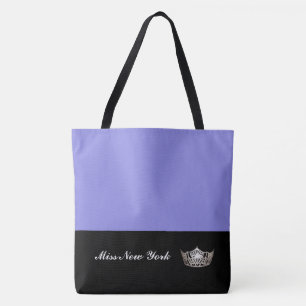 Miss America Sac fourre-tout Argent Couronne grand