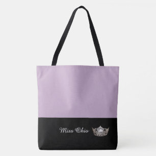 Miss America Sac fourre-tout Argent Couronne LRGE 