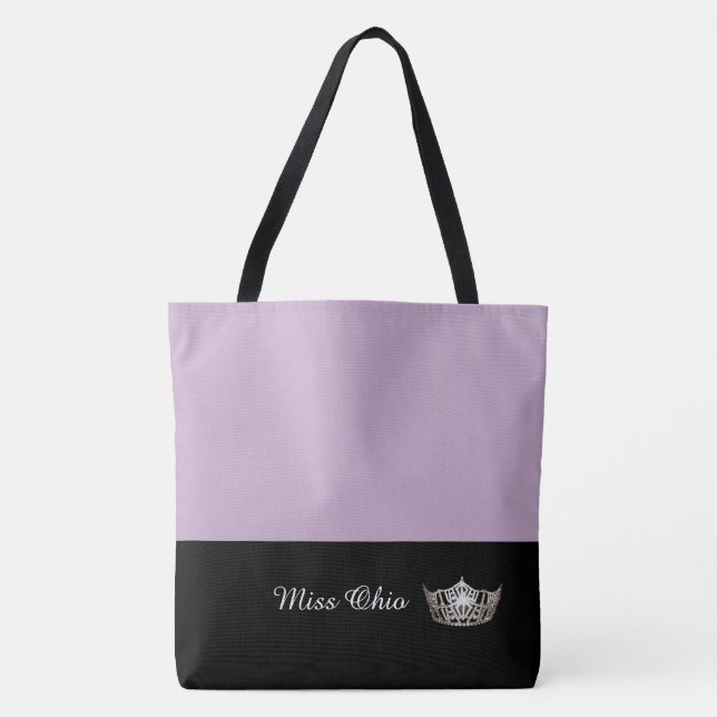Miss America Sac fourre-tout Argent Couronne LRGE  (Devant)