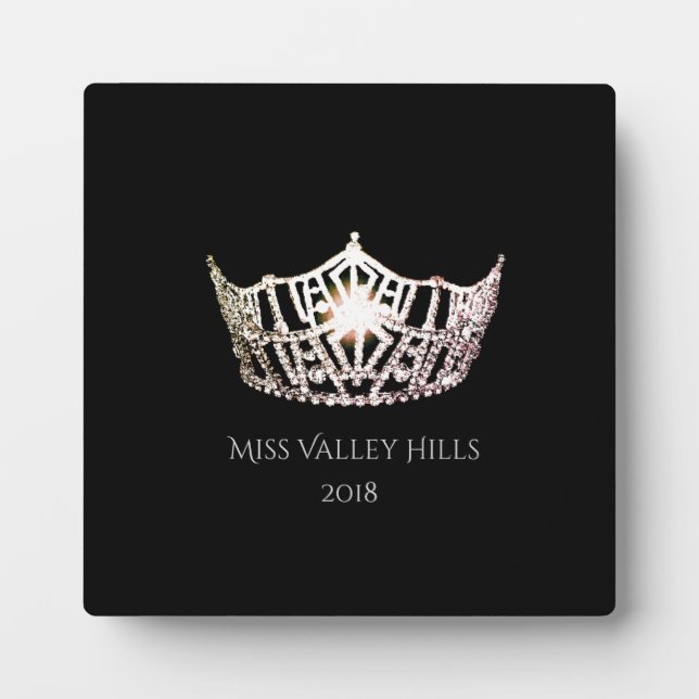 Miss America Silver Crown Awards Plaque (Front)