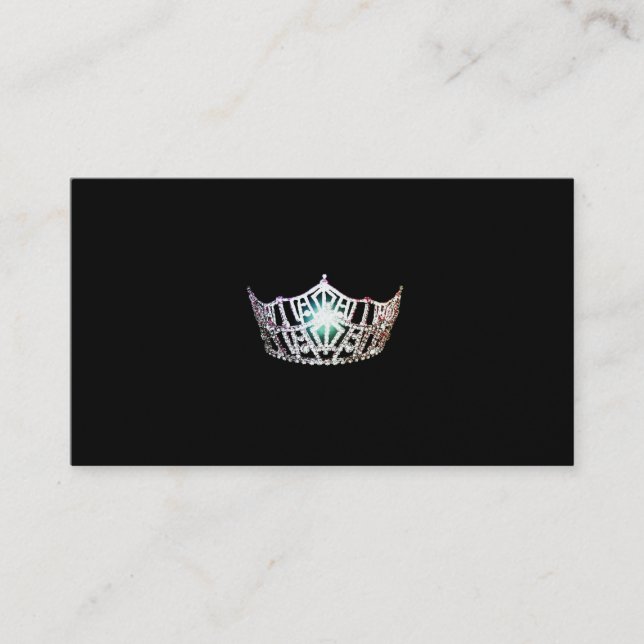Miss America Silver Crown Business Cards (Front)