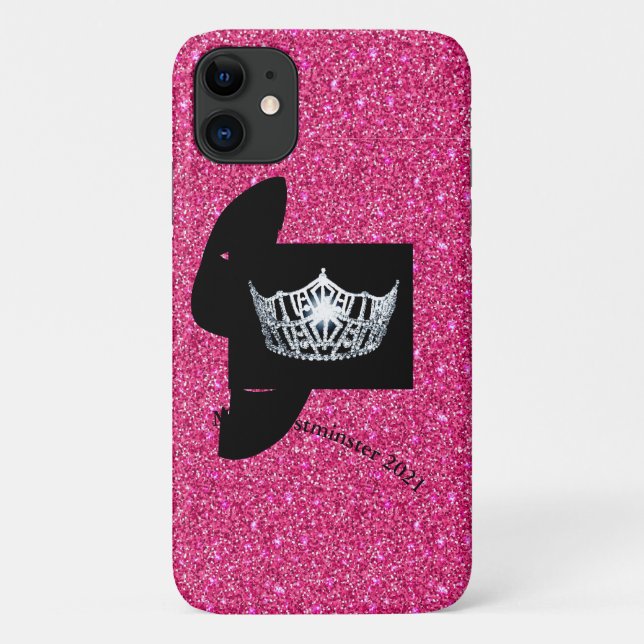 Miss America Silver Crown iPhone 11 Case (Back)