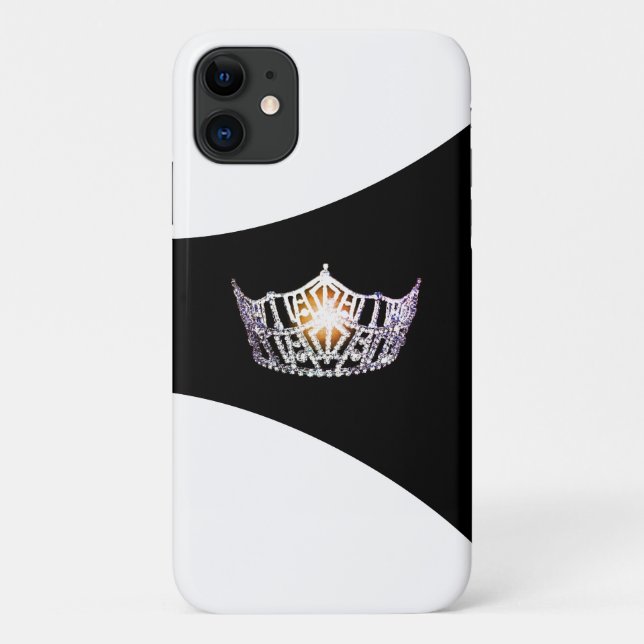 Miss America Silver Crown iPhone 11 Coque (Dos)