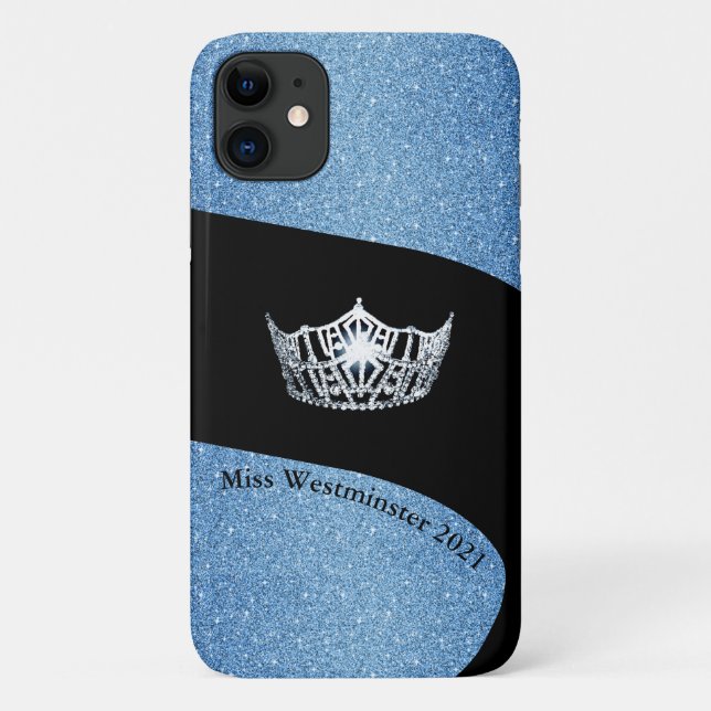 Miss America Silver Crown iPhone 11 Coque (Dos)