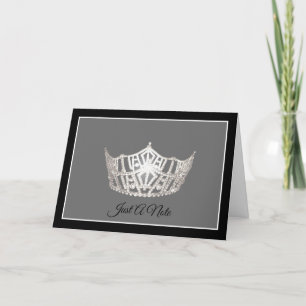 Miss America Silver Crown Note Card