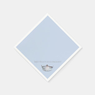 Miss America Silver Crown Paper Napkins