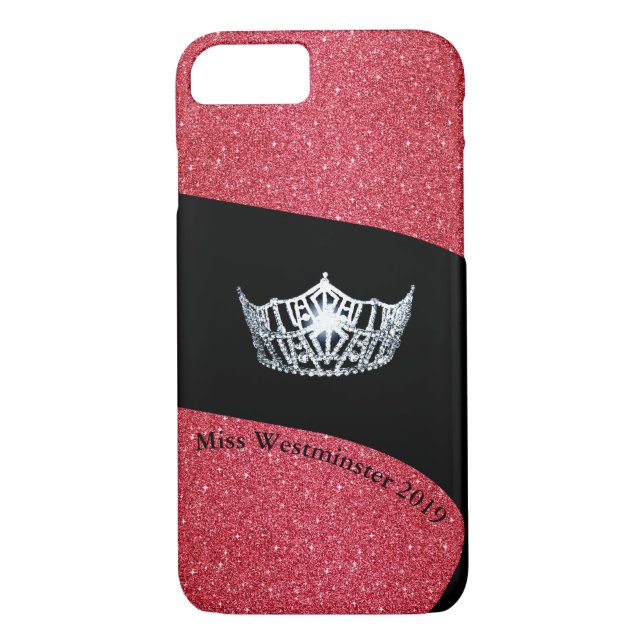 Miss America Silver Crown Phone Cases-Custom Case-Mate iPhone Case (Back)