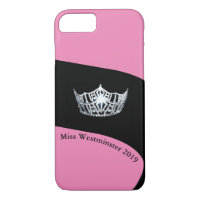 Miss America Silver Crown Phone Cases-Custom