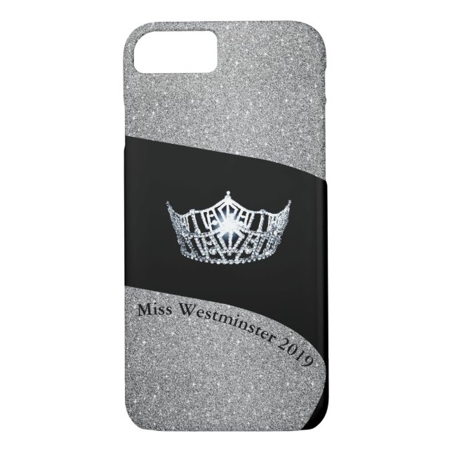 Miss America Silver Crown Phone Cases-Custom Case-Mate iPhone Case (Back)