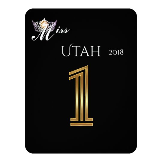 Miss America Silver Crown Table Card-1 Titleholder Card