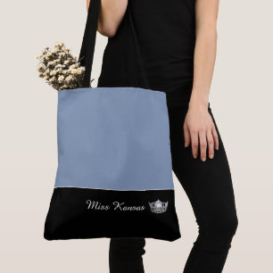 Miss America Silver Crown Tote Bag-Large Bag