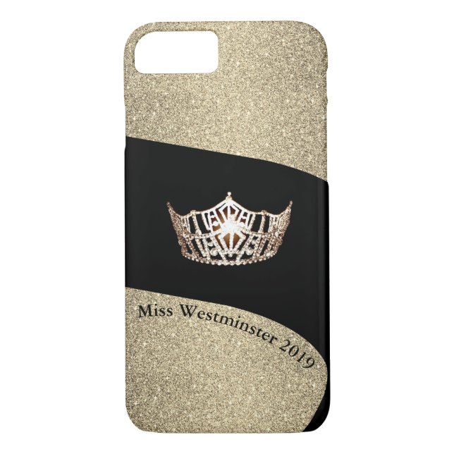 Miss America Silver-Gold Crown Phone Cases-Custom Case-Mate iPhone Case (Back)