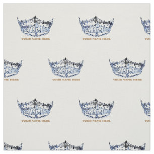 Miss America style Crown Custom Fabric